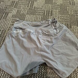 Grey blue bayleaf shorts